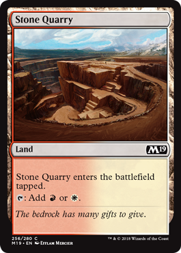 Stone Quarry (Magic 2019 Core Set) Medium Play
