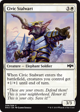 Civic Stalwart (Ravnica Allegiance) Near Mint Foil