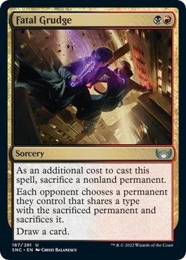 Fatal Grudge (Streets of New Capenna) Near Mint Foil