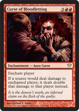 Curse of Bloodletting (Dark Ascension) Light Play Foil