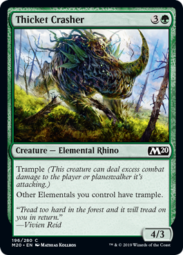 Thicket Crasher (Magic 2020 Core Set) Medium Play