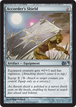 Accorder's Shield (Magic 2014 Core Set) Medium Play Foil