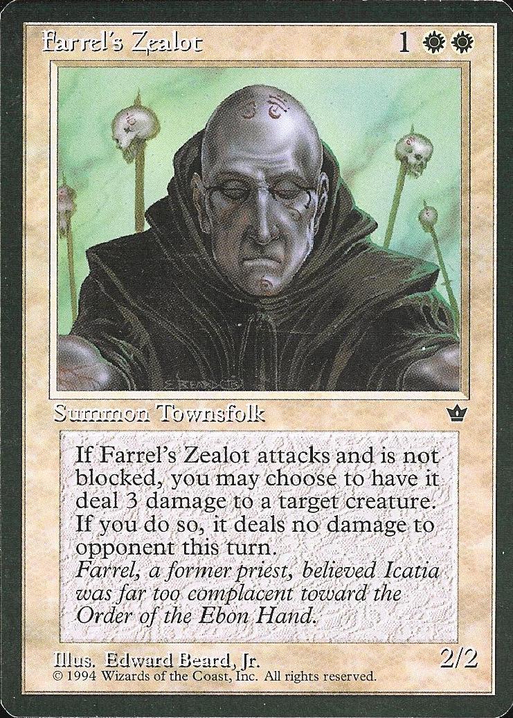 Farrel's Zealot (1) (Fallen Empires) Medium Play