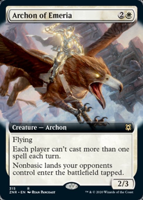 Archon of Emeria (Extended Art) (Zendikar Rising) Near Mint