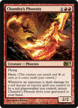 Chandra's Phoenix (Magic 2012 Core Set) Medium Play Foil