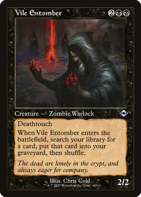 Vile Entomber (Retro Frame) (Foil Etched) (Modern Horizons 2) Light Play Foil