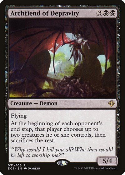Archfiend of Depravity (Archenemy: Nicol Bolas) Near Mint