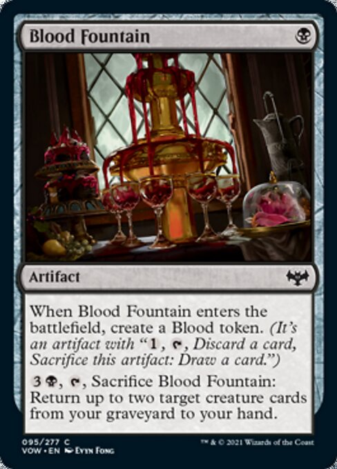 Blood Fountain (Innistrad: Crimson Vow) Near Mint Foil