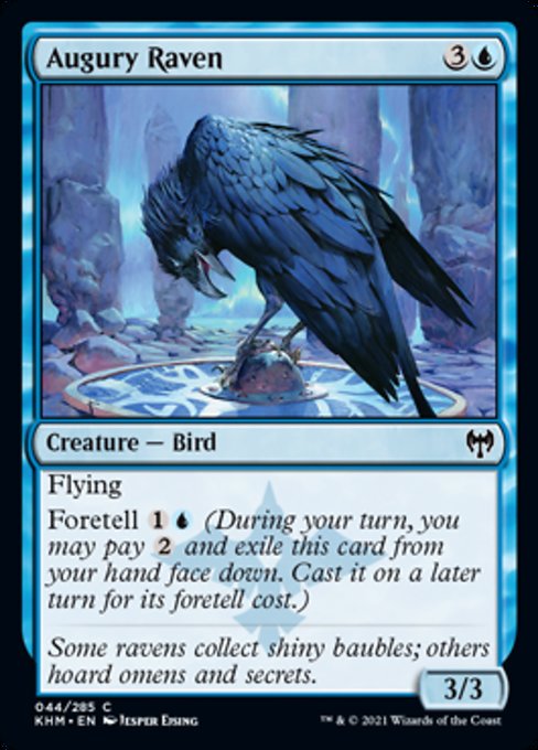 Augury Raven (Kaldheim) Near Mint Foil
