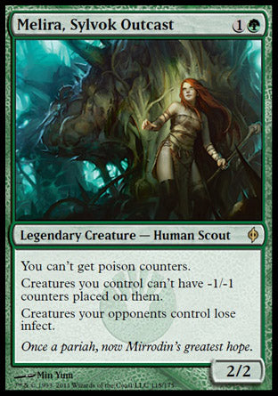 Melira, Sylvok Outcast (New Phyrexia) Light Play