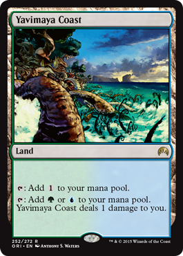 Yavimaya Coast (Magic Origins) Medium Play Foil