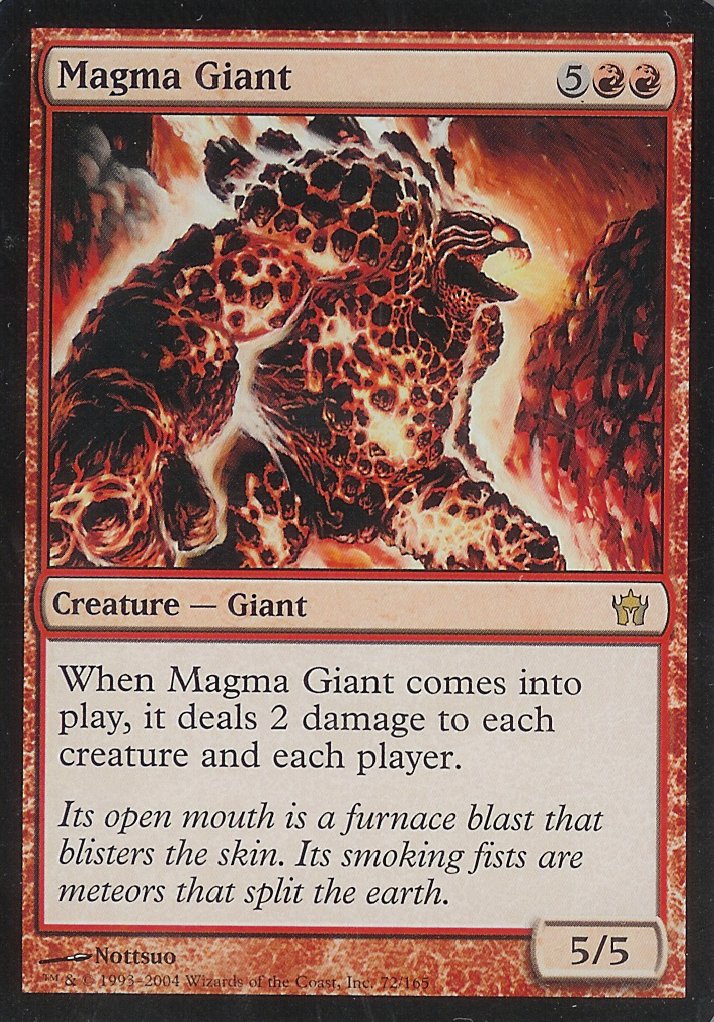 Magma Giant (Fifth Dawn) Light Play Foil