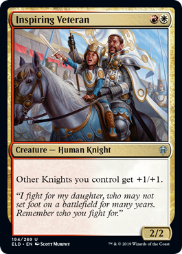 Inspiring Veteran (Throne of Eldraine) Medium Play