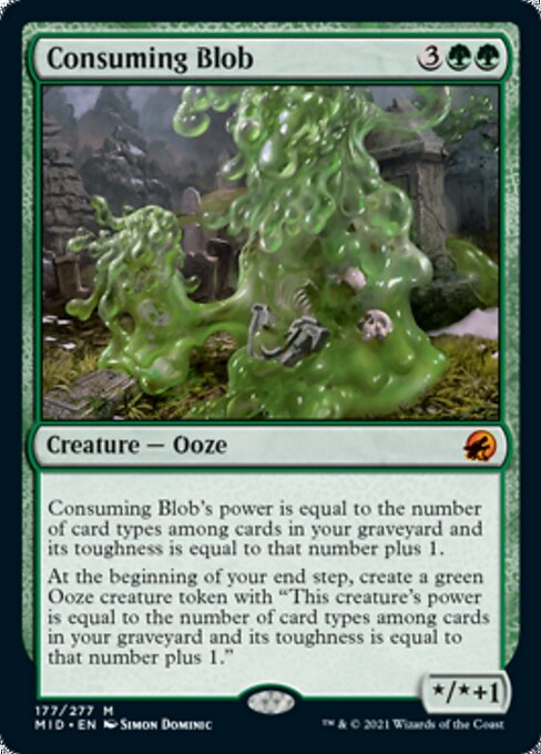 Consuming Blob (Innistrad: Midnight Hunt) Light Play