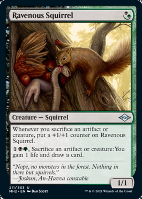 Ravenous Squirrel (Modern Horizons 2) Medium Play