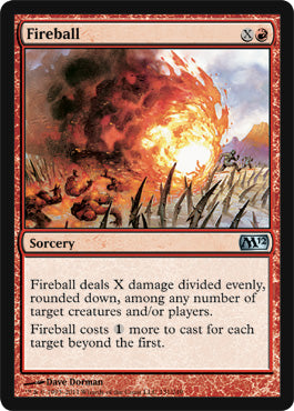 Fireball (Magic 2012 Core Set) Near Mint Foil
