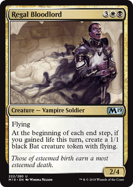 Regal Bloodlord (Magic 2019 Core Set) Near Mint