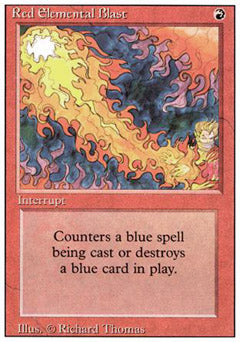 Red Elemental Blast (Revised) Medium Play
