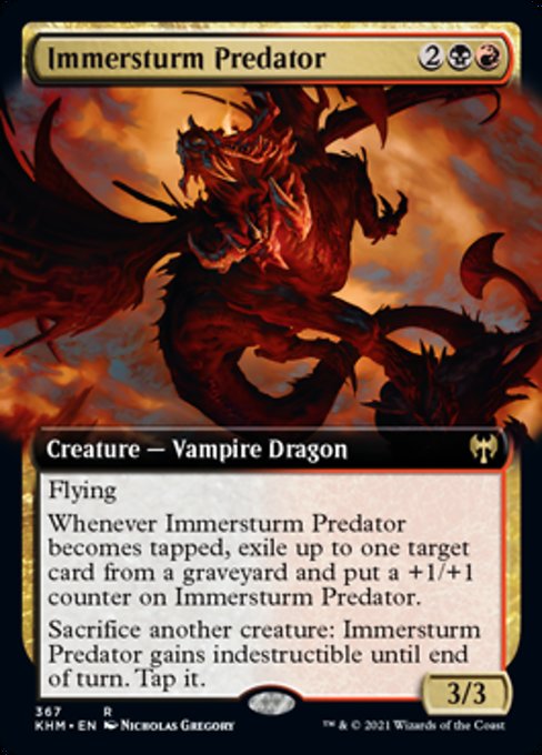 Immersturm Predator (Extended Art) (Kaldheim) Near Mint Foil