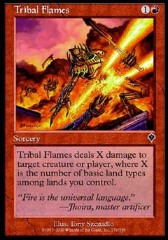 Tribal Flames (Invasion) Medium Play