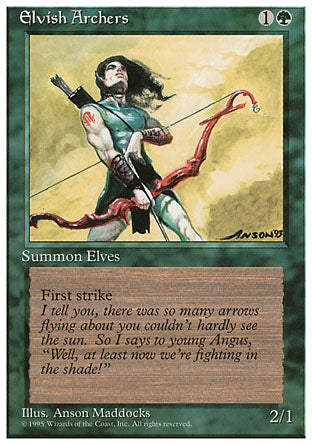 Elvish Archers (4th Edition) Medium Play