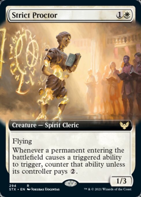 Strict Proctor (Extended Art) (Strixhaven) Near Mint Foil
