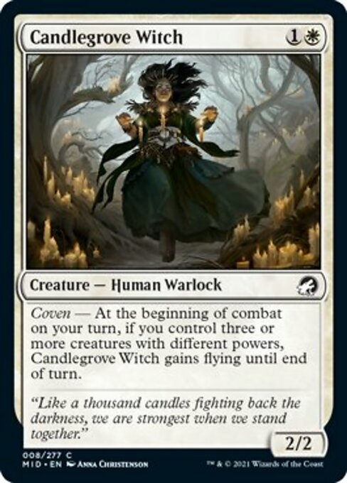 Candlegrove Witch (Innistrad: Midnight Hunt) Near Mint Foil