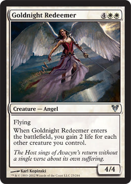 Goldnight Redeemer (Avacyn Restored) Medium Play