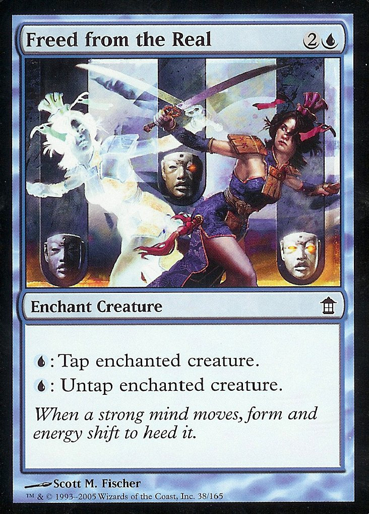 Freed from the Real (Saviors of Kamigawa) Light Play Foil
