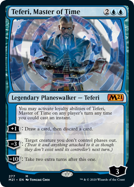 Teferi, Master of Time (277) (Magic 2021 Core Set) Near Mint Foil