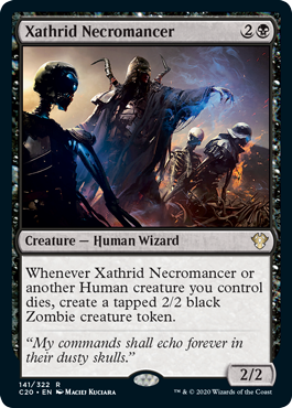 Xathrid Necromancer (Commander 2020 Ikoria) Near Mint