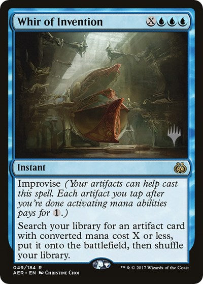 Whir of Invention (Promo Pack: Zendikar Rising) Light Play Foil