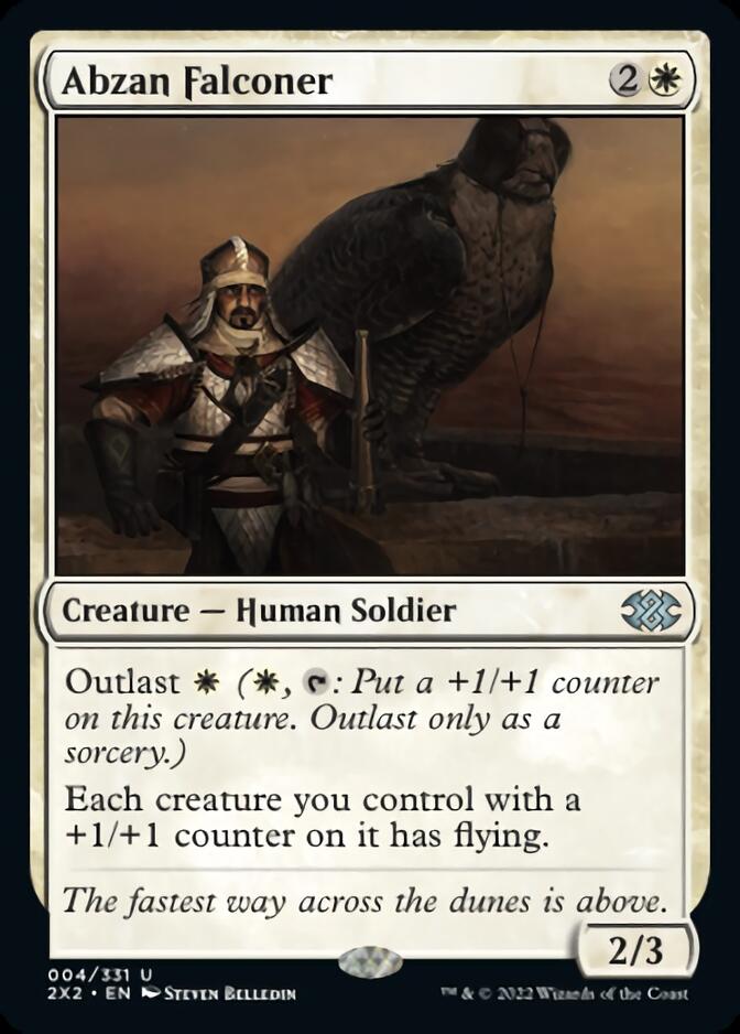 Abzan Falconer (Double Masters 2022) Light Play