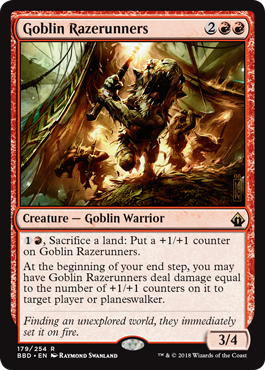 Goblin Razerunners (Battlebond) Medium Play