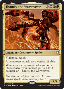 Thantis, the Warweaver (Commander 2018) Light Play Foil