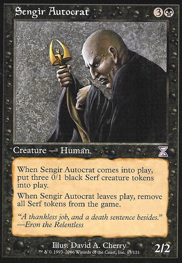 Sengir Autocrat (Time Spiral Time Shifted) Medium Play Foil