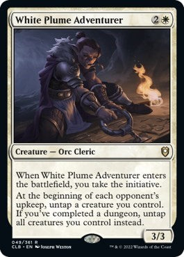 White Plume Adventurer (Commander Legends: Battle for Baldur's Gate) Near Mint Foil