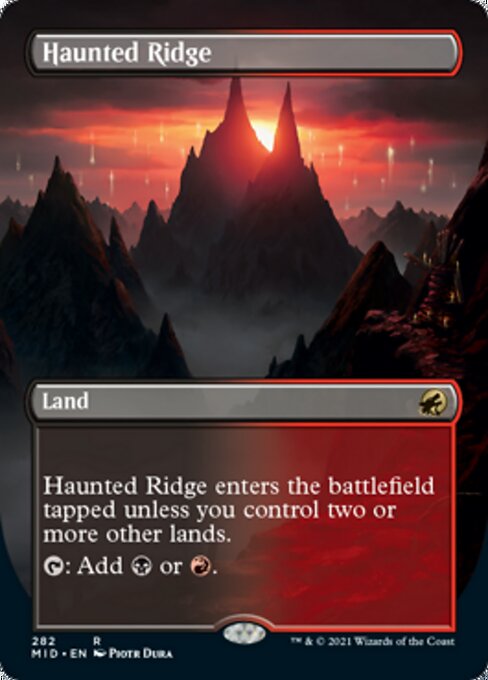 Haunted Ridge (Borderless) (Innistrad: Midnight Hunt) Near Mint