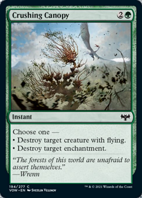 Crushing Canopy (Innistrad: Crimson Vow) Medium Play
