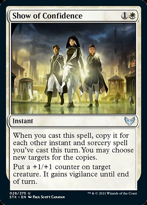 Show of Confidence (Strixhaven) Near Mint