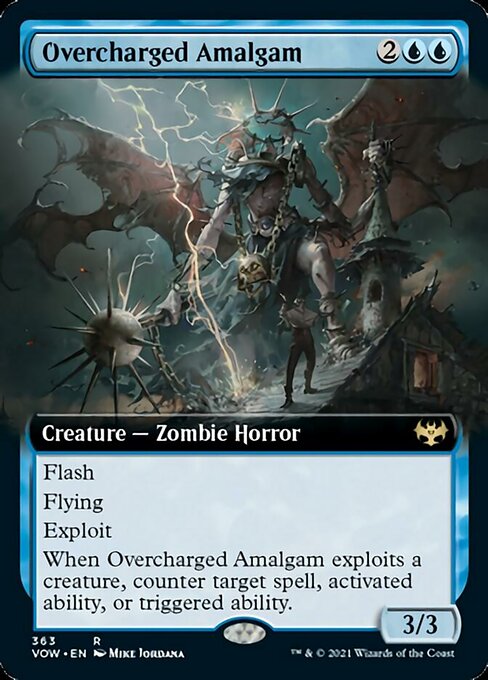 Overcharged Amalgam (Extended Art) (Innistrad: Crimson Vow) Medium Play Foil
