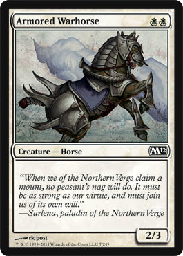 Armored Warhorse (Magic 2012 Core Set) Light Play