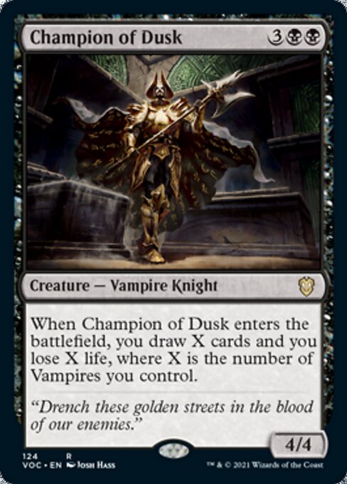 Champion of Dusk (Commander 2021 Crimson Vow) Light Play
