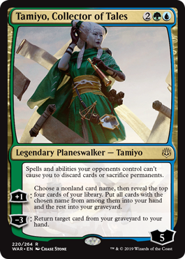 Tamiyo, Collector of Tales (War of the Spark) Near Mint Foil