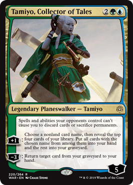 Tamiyo, Collector of Tales (War of the Spark) Light Play