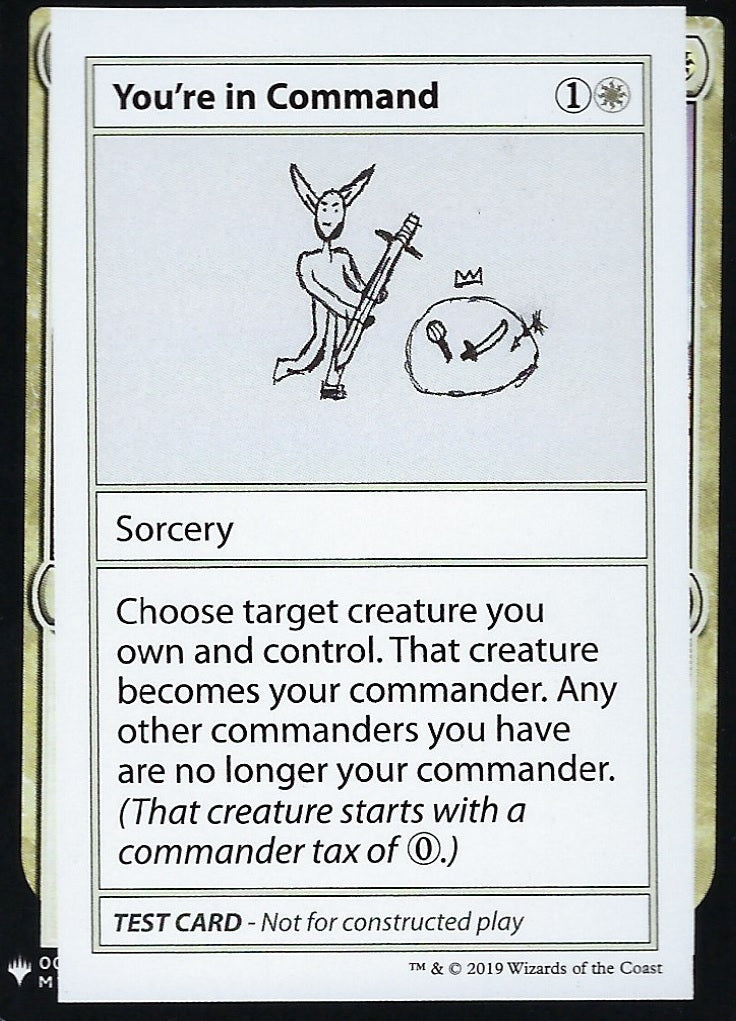 You're in Command (Mystery Booster Test Print) Near Mint