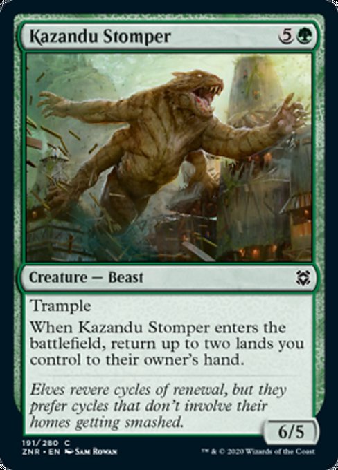 Kazandu Stomper (Zendikar Rising) Medium Play