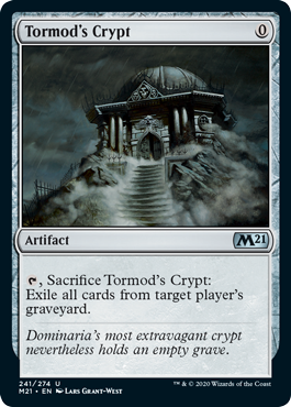 Tormod's Crypt (Magic 2021 Core Set) Medium Play