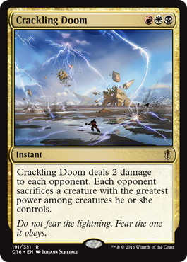 Crackling Doom (Commander 2016 Edition) Near Mint