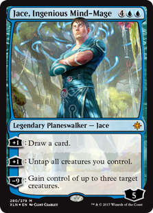 Jace, Ingenious Mind-Mage (Ixalan) Light Play Foil